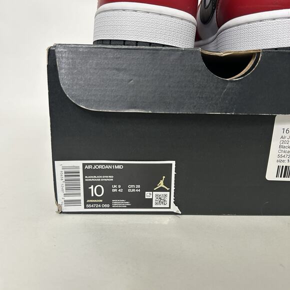 Nike Air Jordan 1 Mid Retro “Chicago Black Toe/Gym Red\